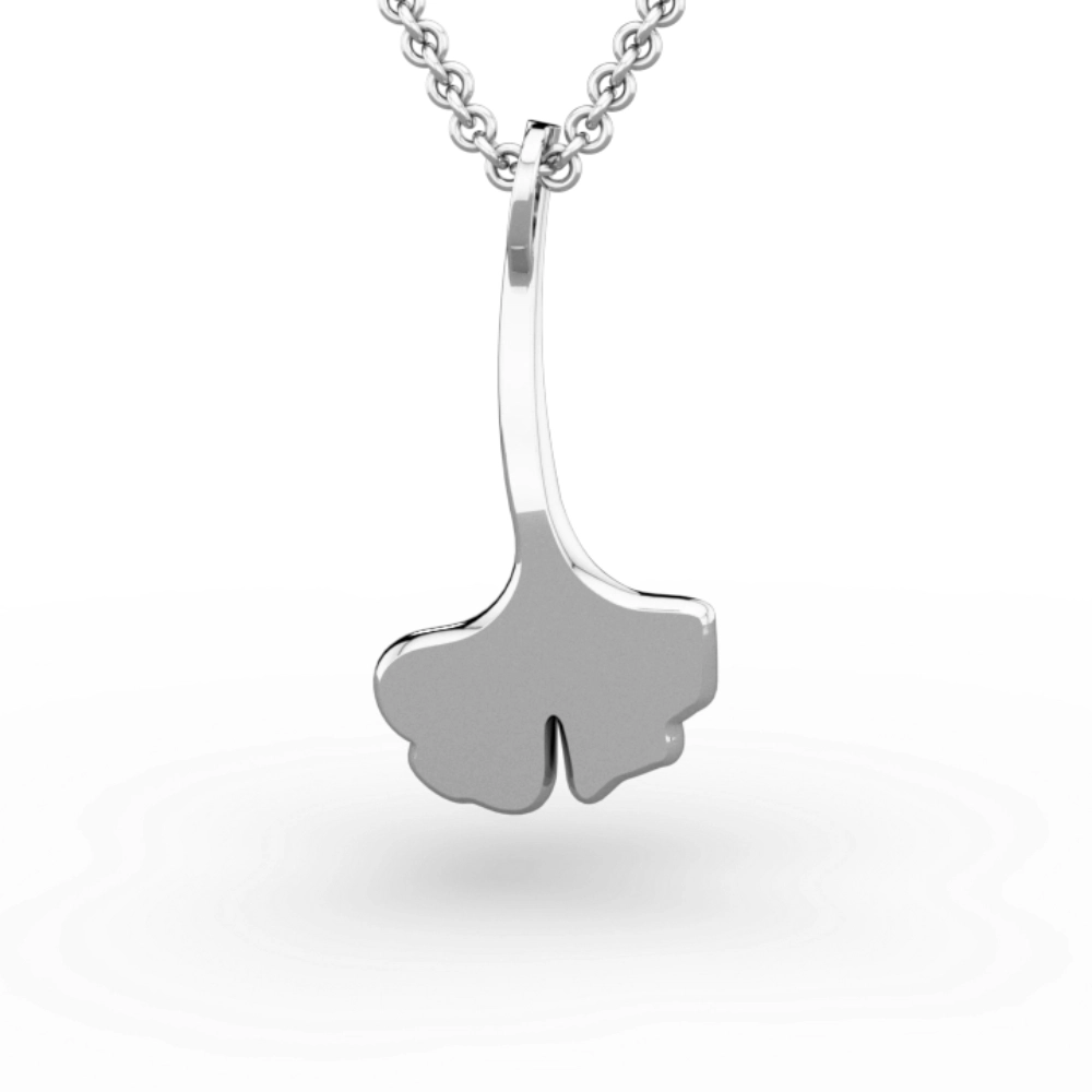 Pendant "Ginkgo Tige" in ebony and 18K gold - Image 4