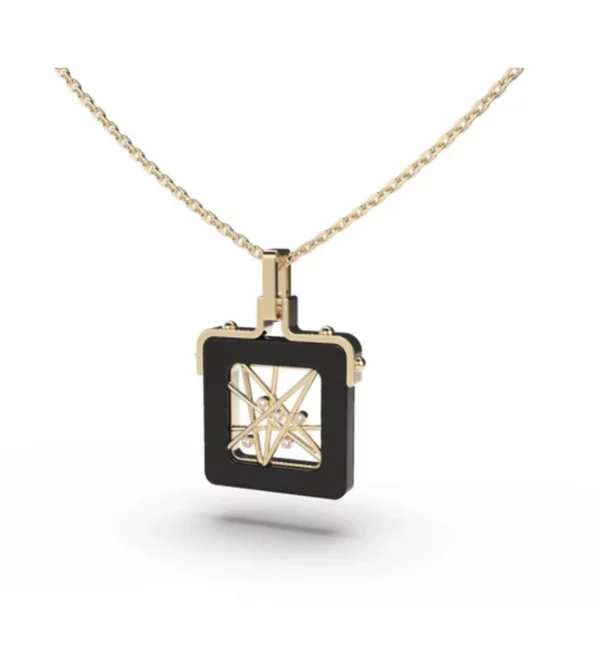 Pendant “Toile Perlée”